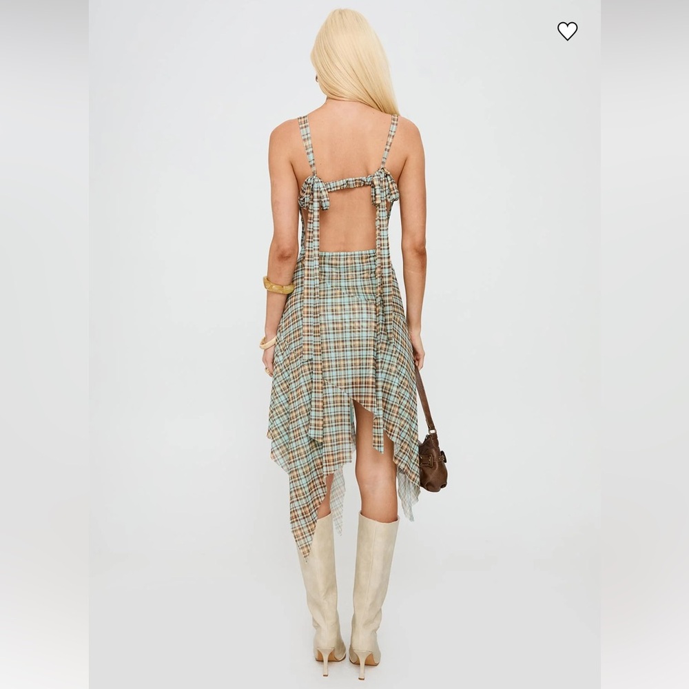 Princess Polly Asymmetrical Plaid Dress NEVER WORN - Picture 4 of 5